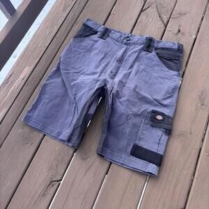 Dickies Workwear Cargo Shorts – Blue/Gray Utility Fit, Heavyweight Cotton